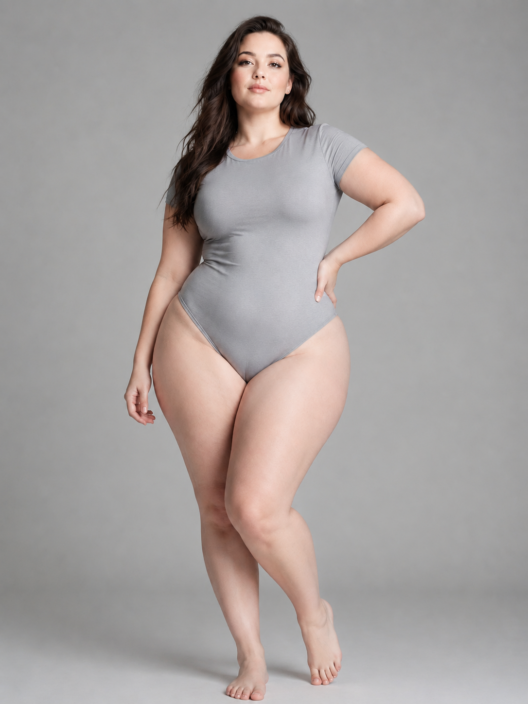 pear plus-size model direction with fair skin-tone option