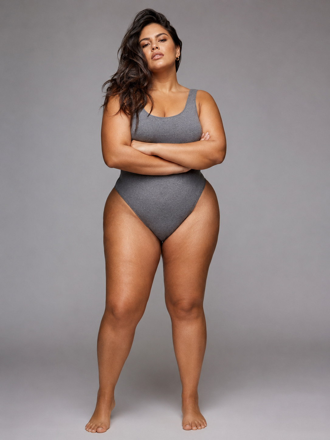 Three body-shape directions. Four skin-tone options.: Pear